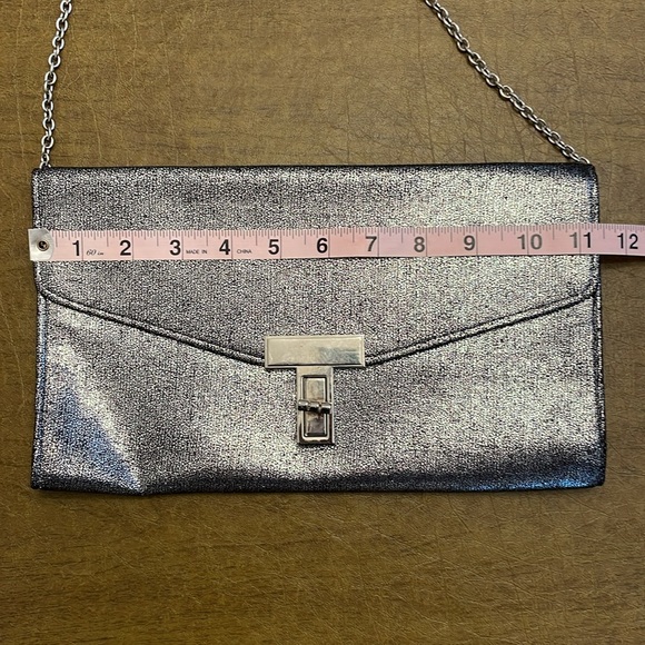 Silver and Navy Blue Clutch - Picture 5 of 8